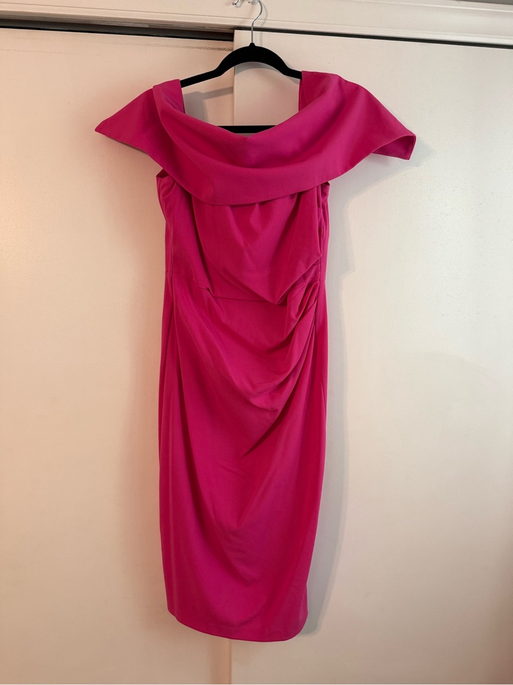 Vince Camuto Fuchsia Off-Shoulder dress